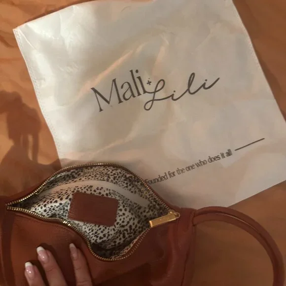 Mali + Lili Convertible Sling Bag in Brown Motif (Anthropologie) - Picture 5 of 6